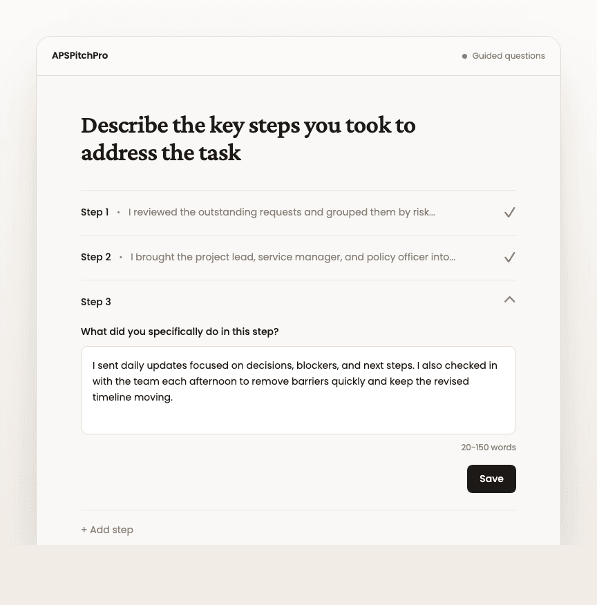 Answer guided questions